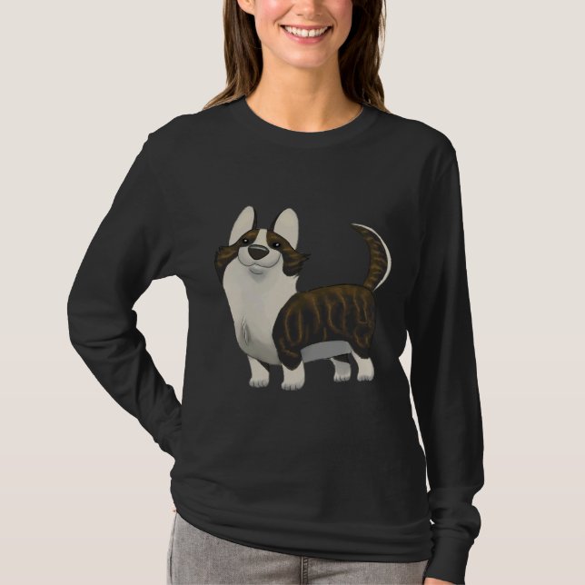 Camiseta Cardigan Welsh Corgi Brindle (Frente)