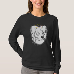 Camiseta Cardigan Welsh Corgi com Coroa