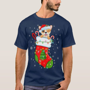 Camiseta Cardigan Welsh Corgi Dog Em Papais noeis De Meias