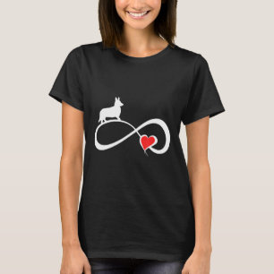 Camiseta Cardigan Welsh Corgi Dog Mom Eternity Heart Valent