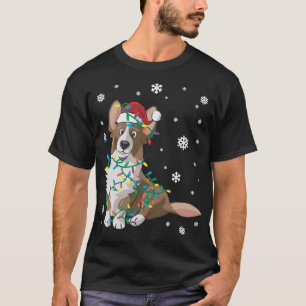 Camiseta Cardigan Welsh Corgi Embalado Nas Luzes De Natal D