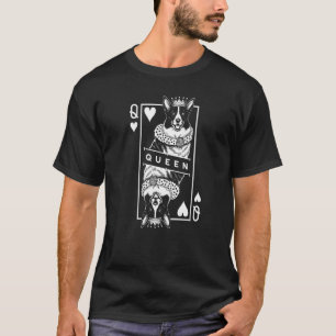 Camiseta Cardigan Welsh Corgi Rainha Dos Corações Cachorro