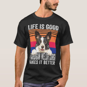 Camiseta Cardigan Welsh Corgis Torna Sua Vida Boa Vintage
