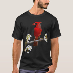 Camiseta Cardin Vermelho de Pássaro Cardeal do Melhor Norte