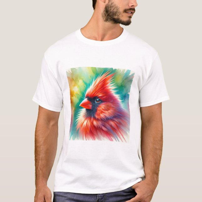 Camiseta Cardinal Bird 300724AREF129 - Watercolor (Frente)