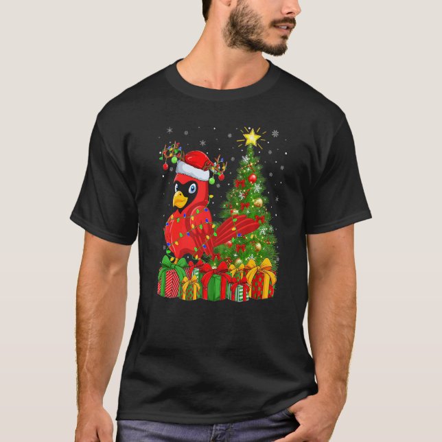 Camiseta Cardinal Bird  Xmas Holiday Santa Cardinal Christm (Frente)