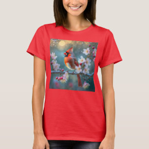 Camiseta Cardinal Macho ao Luar das Flores de Cerejeira