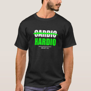 Camiseta Cardio é Hardio Bodybuilding Gains Gym Malhação Tr