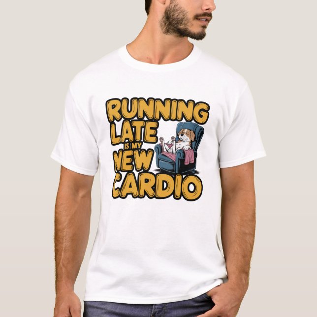 Camiseta Cardio Engraçado Atrasado (Frente)