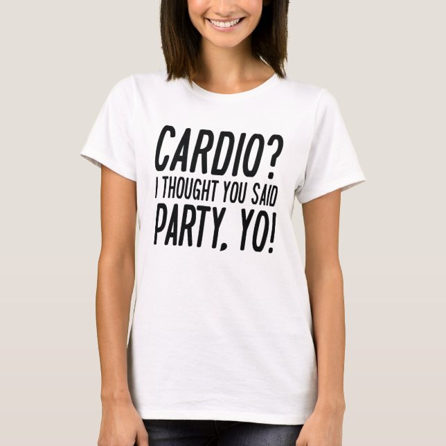 Camiseta Cardio Party Yo (Frente)