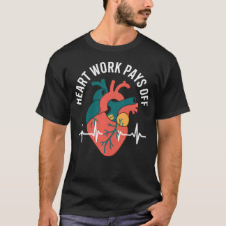 Camiseta Cardiologia Divertida Trabalho de Coração Vale a P