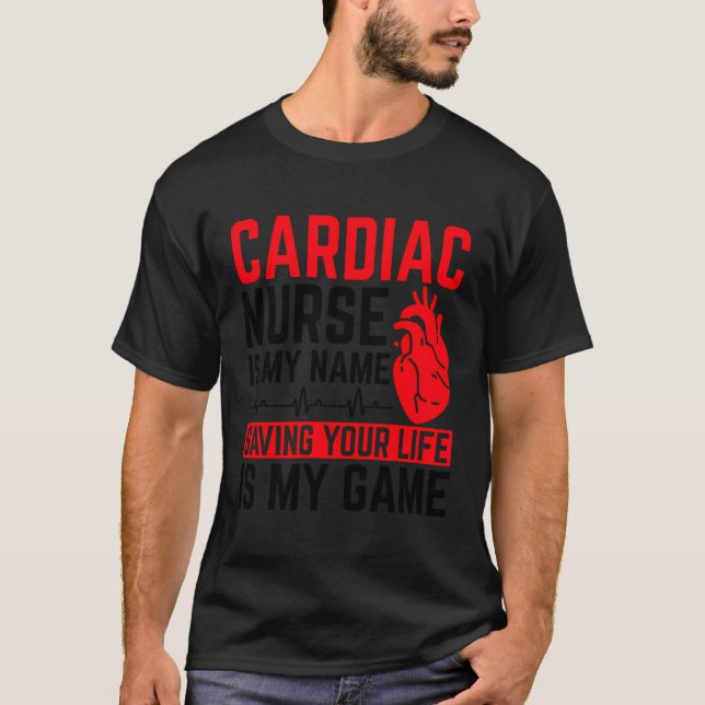 Camiseta Cardiologia Enfermeira Cardíaca (Frente)