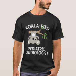 Camiseta Cardiologia Pediátrica Coala Engraçada