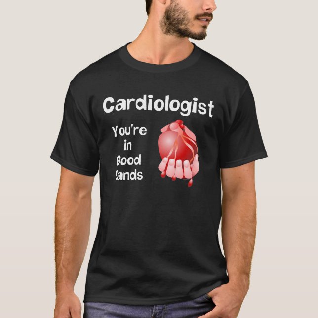 Camiseta Cardiologista em boas mãos (Frente)
