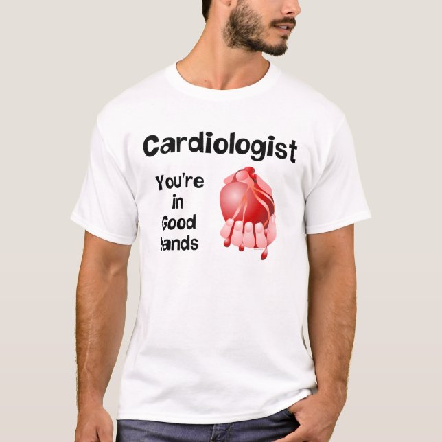Camiseta Cardiologista em boas mãos (Frente)