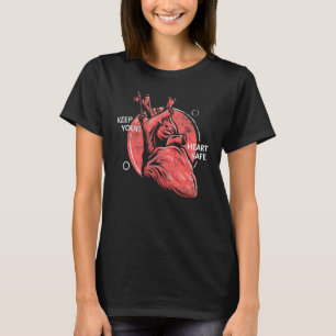 Camiseta Cardiologista Mantenha Anatomia Segura Do Coração