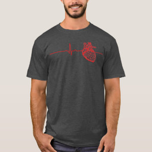 Camiseta Cardiologista Pulsação EKG ECG Enfermeira cardíaca