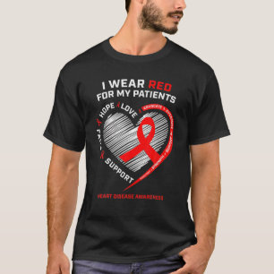 Camiseta Cardiologista RN Enfermeiras Eu Visto Doença do Co
