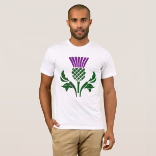 Camiseta Cardo escocês do emblema