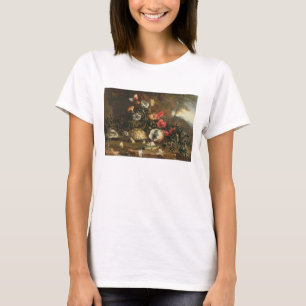 Camiseta Cardos, flores, répteis e borboletas ao lado
