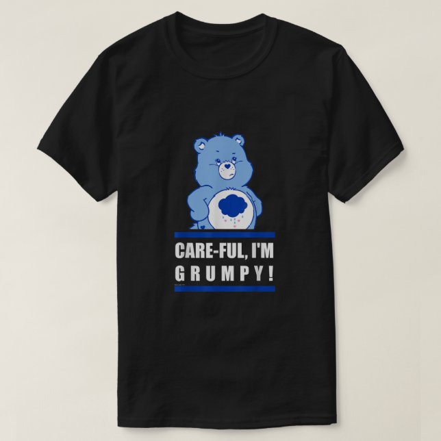 Camiseta Care Bears Grumpy Bear CareFul Poster  (Frente do Design)