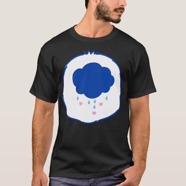 Camiseta Care Bears Halloween Grumpy Bear Cloudy Badge Cost (Frente)