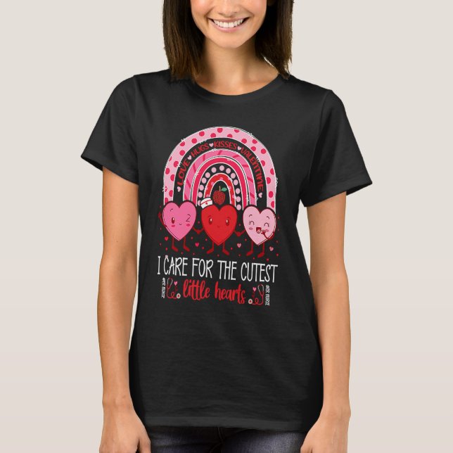 Camiseta Care For Cutest Little Hearts ER Nurse Valentine D (Frente)