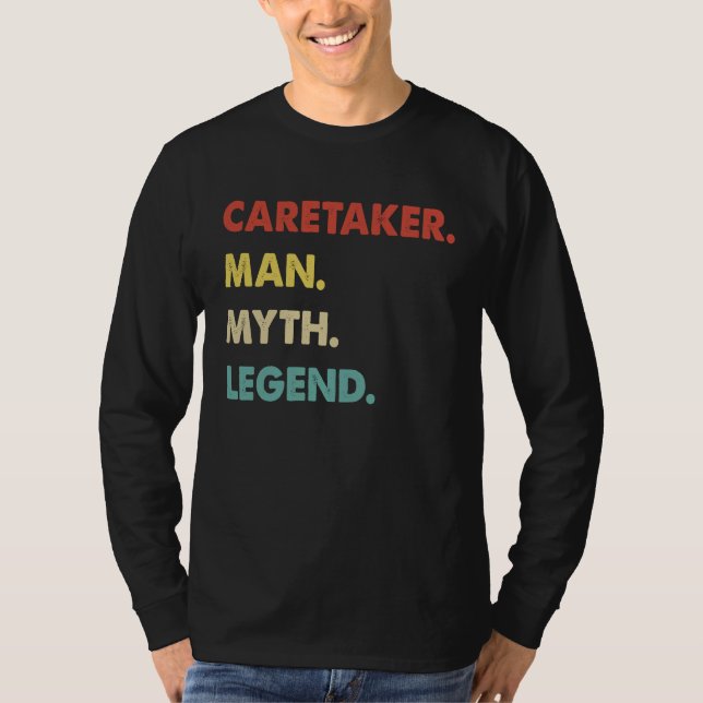 Camiseta Caretaker Man Myth Legend (Frente)