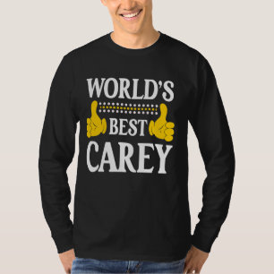 Camiseta Carey Surname Funny Team Family Sobrenome World's