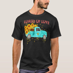 Camiseta Carga De Amor Pickup De Tronco De Girassol