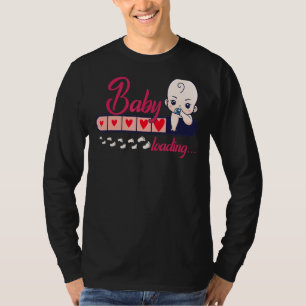 Camiseta Carga De Bebê Bonita Para Anunciação De Gravidez H