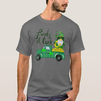Camiseta Carga De Sorte De Dia de São Patrício De Gnomo De