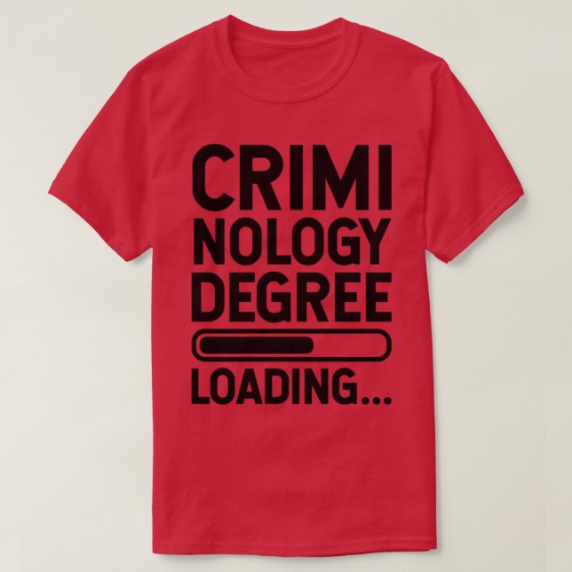 Camiseta Carga do Grau de Criminologia (Frente do Design)