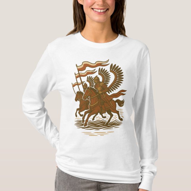 Camiseta Carga dos Husares Alados Poloneses (Frente)