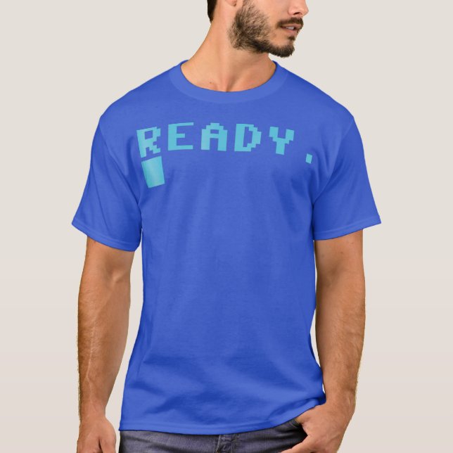 Camiseta Carga Pronta para Jogos Retro C64 (Frente)