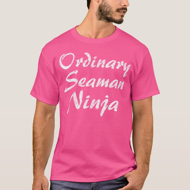 Camiseta Cargo Comum Seaman Ocupação Funny (Frente)