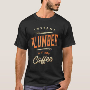 Camiseta Cargo de Canalizador Profissão de Título de Aniver