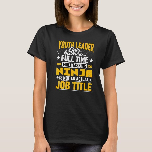 Camiseta Cargo de Chefe de Jovens Diretor Direto (Frente)