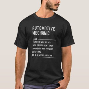 Camiseta Cargo de Definição Mecânica Automotiva