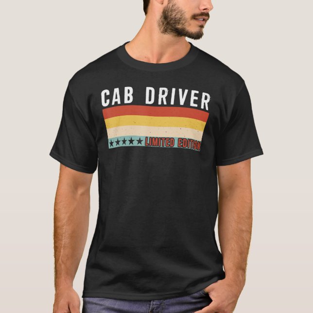 Camiseta Cargo De Driver Do Cab Profissão De Profissional D (Frente)