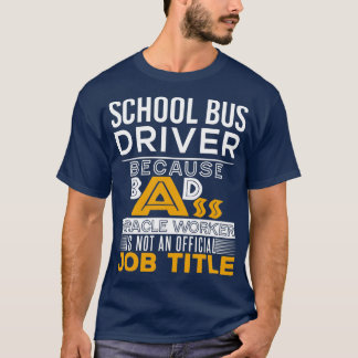 Camiseta Cargo De Maquinista De Ônibus Escolar Título 3