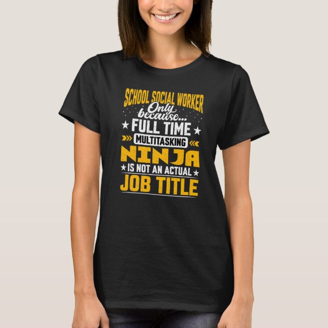 Camiseta Cargo de Trabalho Social Escolar (Frente)