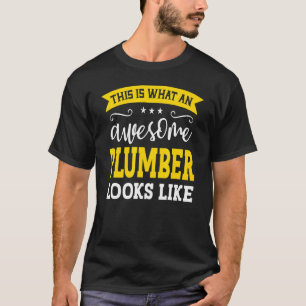 Camiseta Cargo do Plumber Título do Funcionário Funny Worke