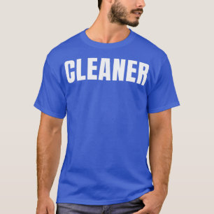 Camiseta Cargo Engraçado Cleaner Profissão de Aniversário P