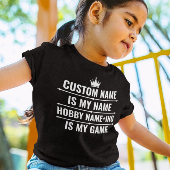Camiseta Cargo Engraçado Personalizado e Nome do Hobby (Criador carregado)