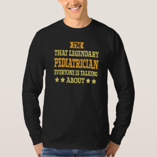 Camiseta Cargo Pediátrico Cargo Funcionário Funny Worker Pe