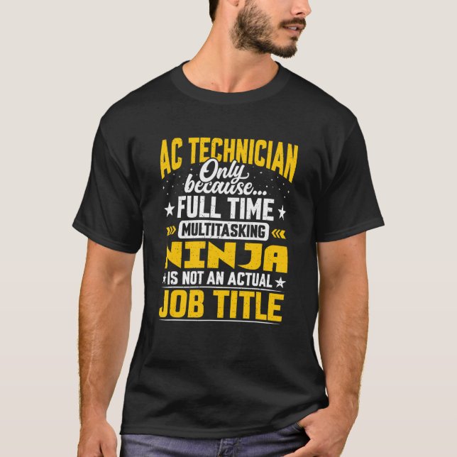 Camiseta Cargo Técnico Ca Cargo Ar Condicionado Mecânico (Frente)