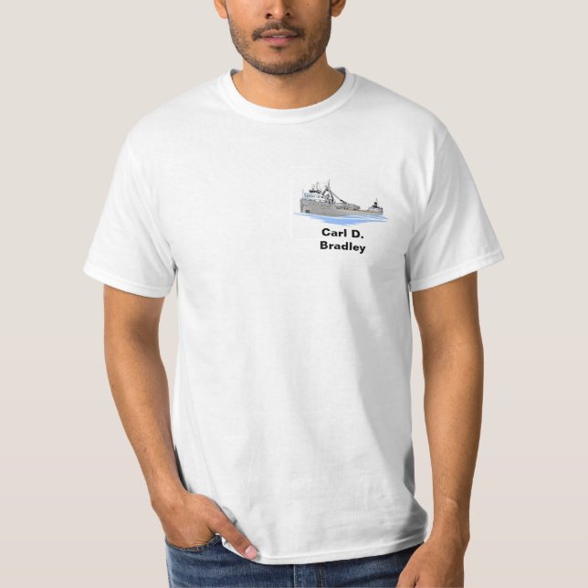 Camiseta Cargueiro dos Lagos excelentes Carl D. Bradley (Frente)