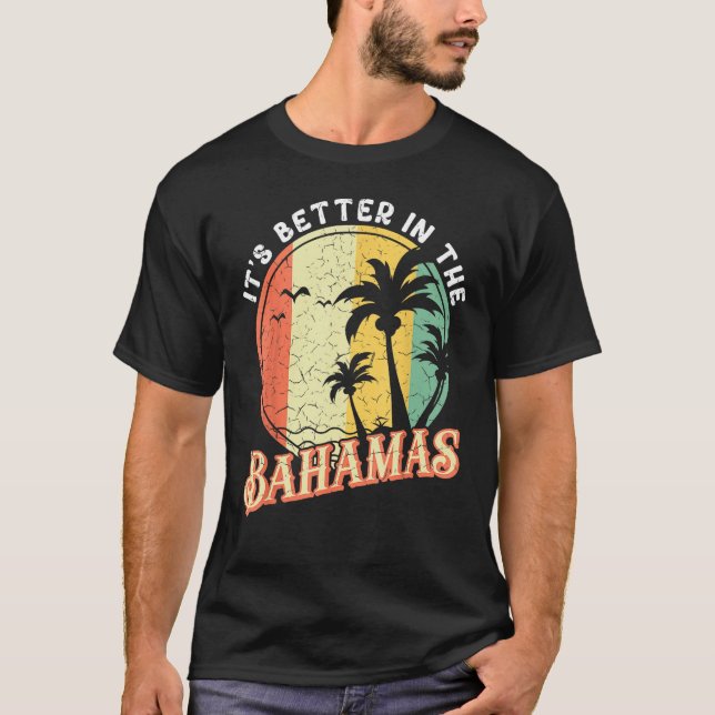 Camiseta Caribbean Island Summer Vacation It s Better In Th (Frente)
