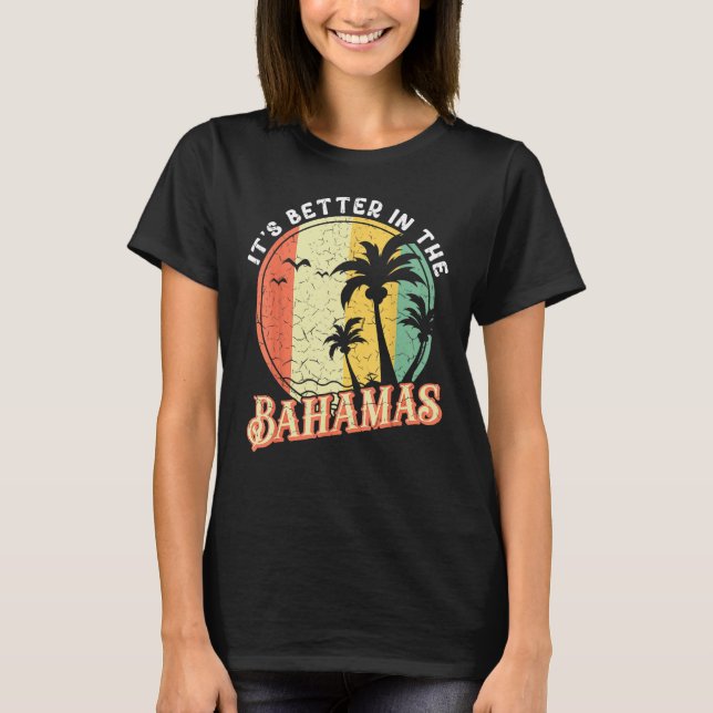Camiseta Caribbean Island Summer Vacation It s Better In Th (Frente)